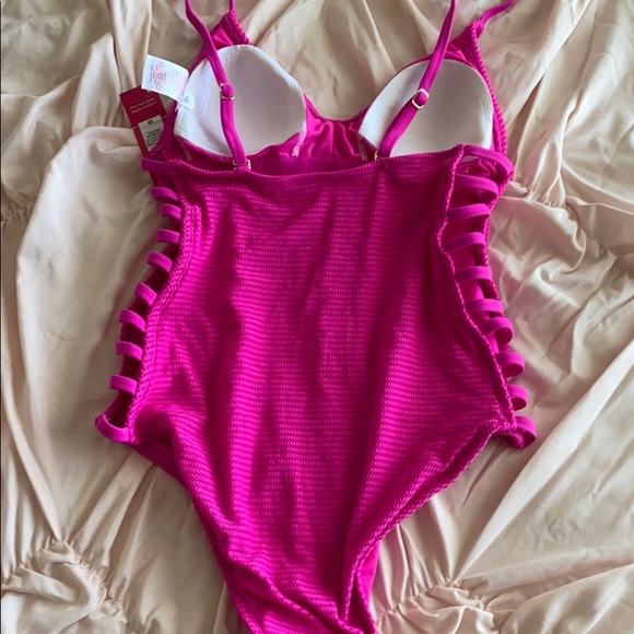 Hot Pink Swimsuit - Picture 3 of 5